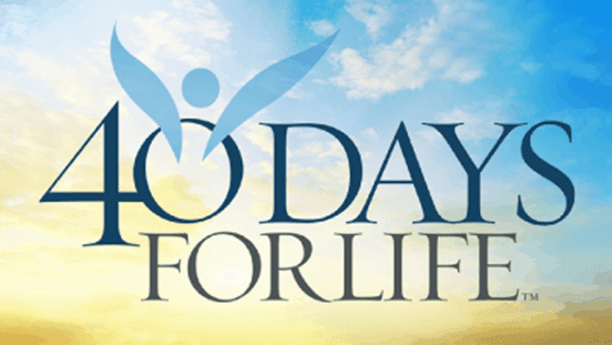 40 days for life – Holy Trinity has adopted Sunday oct. 2