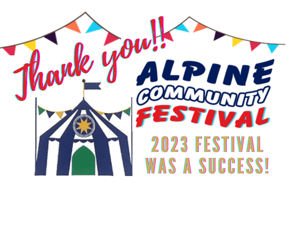 I am filled with gratitude for another successful Alpine Community Festival ~ Fr. Chris