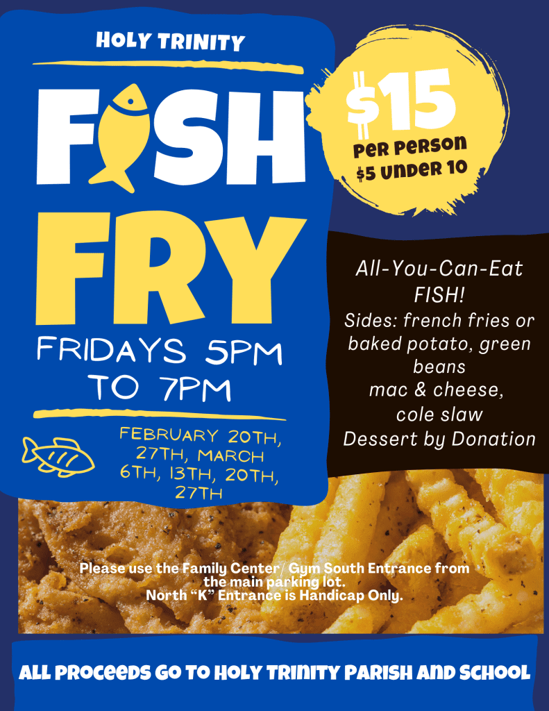 Holy trinity fish fry fridays